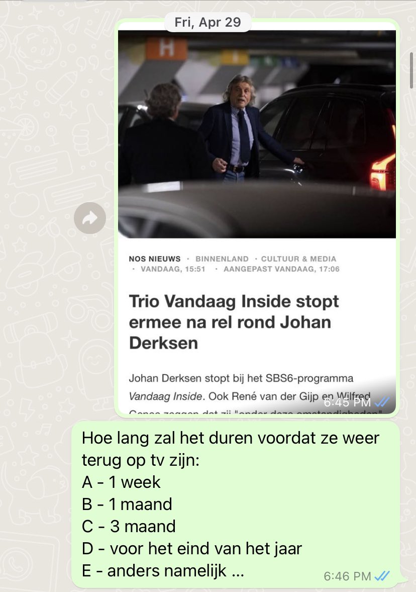 HilbertDijkstra's tweet photo. Antwoord B! https://t.co/84au8mpEok