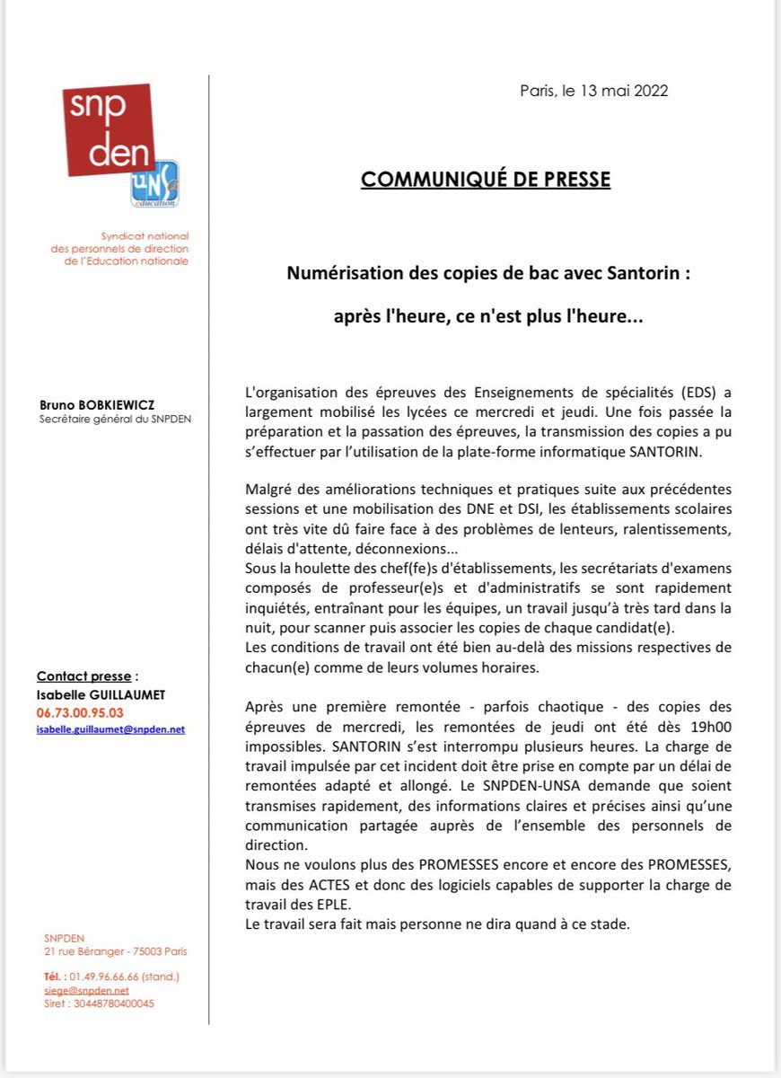 SnpdenS's tweet photo. Numérisation des copies de bac avec Santorin: après l’heure, ce n’est plus l’heure…. https://t.co/DUDS4Xio5s