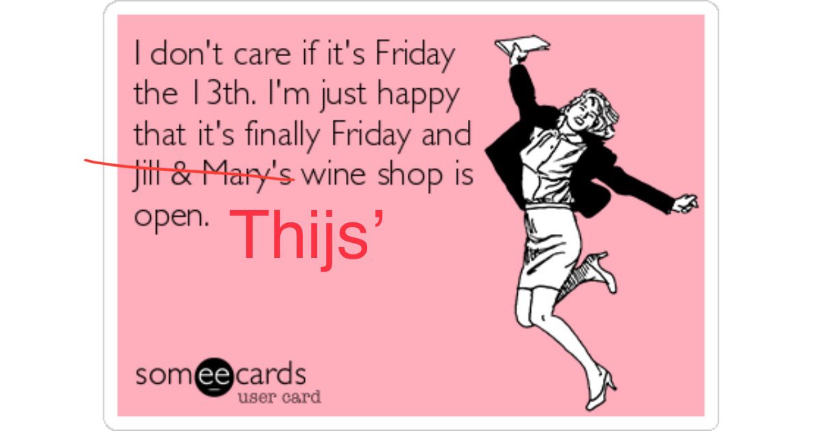 #FridayThe13th #wine