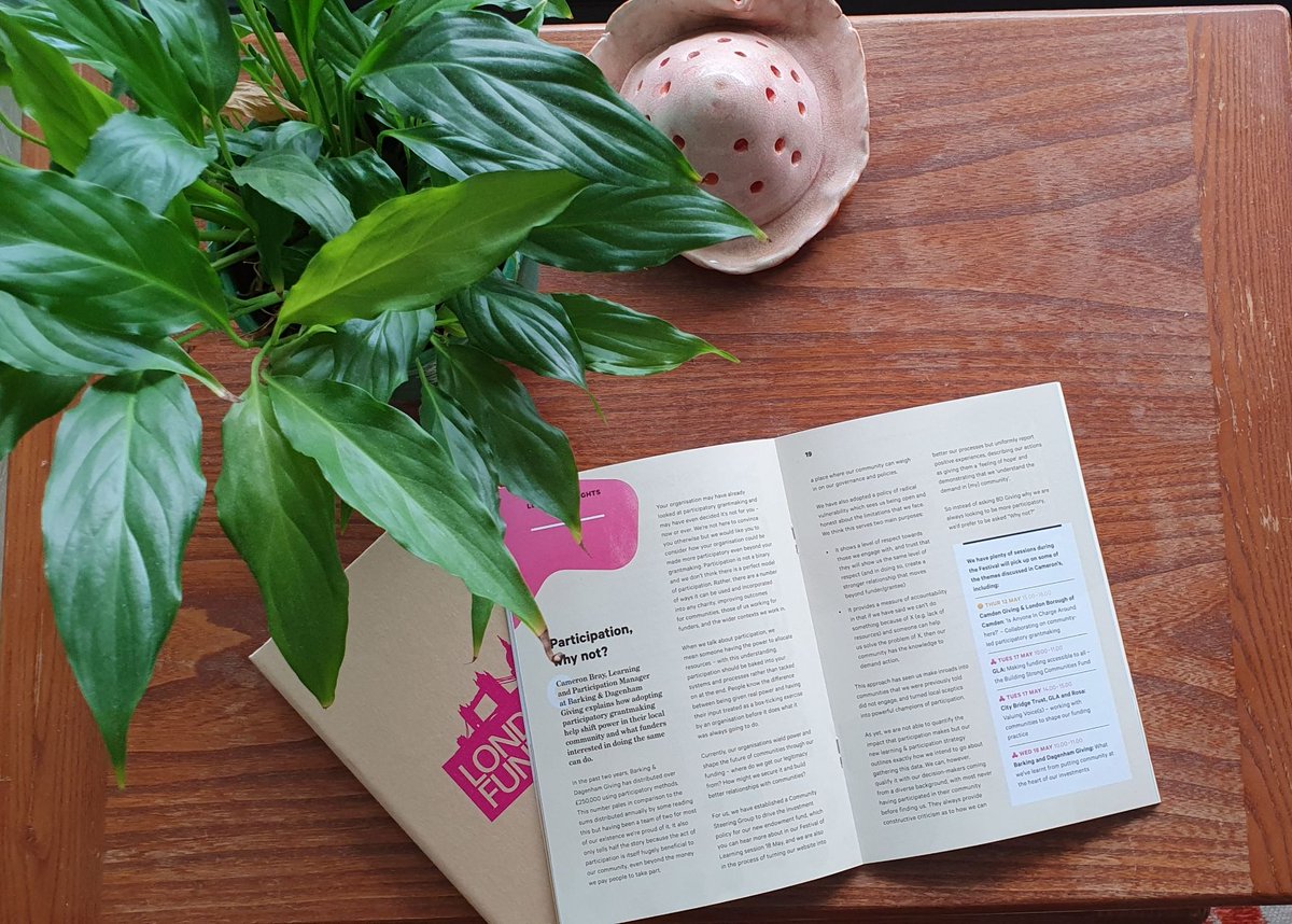 Very pleased that <a href="/LondonFunders/">London Funders</a> have published my case for increased participation in grantmaking (even if you don't want to be a participatory grantmaker!)