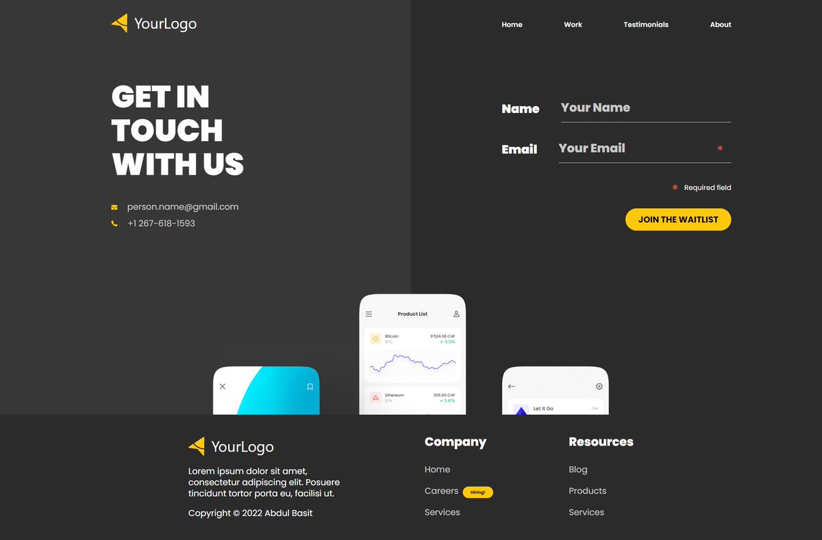 Basit_Miyanji's tweet image. Day 7
I wanted to create a most common component library in Reactjs with styled-components by building a Waitlist template, only left with responsiveness and some tweaks, then will make it public.

#100DaysOfCode #javascipt #ReactJS