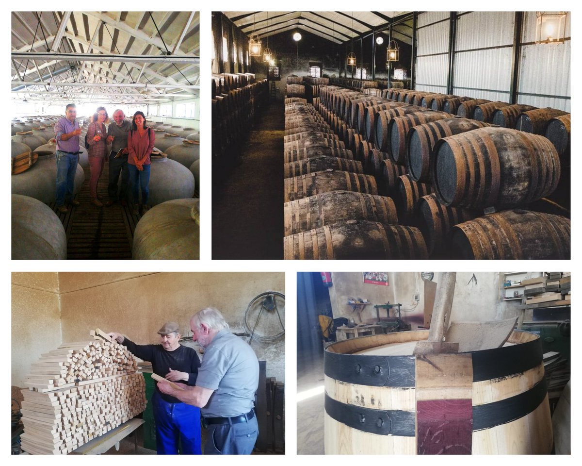 Time well spent with the "PXperts" at Montesoro, Cordoba, to help Noel create our finishes. Unique casks from rural co-ops, heritage wineries and local artisans in a ~ 1,000 cask bodega. Hard to leave! #PX #casks