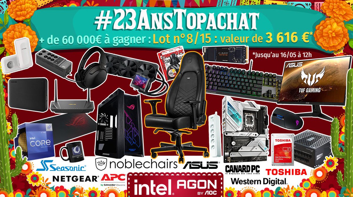 🎁 #26AnsTopAchat (@topachat) on Twitter photo #Concours 🎁 #23AnsTopAchat
🔥 + de 60 000 € à gagner ! 🔥
C'est reparti avec le #Lot8 de 3616€ !
Pour participer
☑ #RT ce tweet
☑ Follow <a href="/TopAchat/">🎁 #26AnsTopAchat</a>
Participe aussi sur TikTok / Insta / Facebook / le site
➡ topachat.com/pages/concours…
🍀 TAS le 16/05 à 12h #Concours 🎁 #23AnsTopAchat
🔥 + de 60 000 € à gagner ! 🔥
C'est reparti avec le #Lot8 de 3616€ !
Pour participer
☑ #RT ce tweet
☑ Follow <a href="/TopAchat/">🎁 #26AnsTopAchat</a>
Participe aussi sur TikTok / Insta / Facebook / le site
➡ topachat.com/pages/concours…
🍀 TAS le 16/05 à 12h