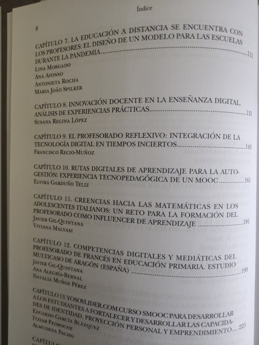 Ya en mis manos. Libro que surge tras las Jornadas <a href="/ReCoin_Tad/">The ENID-Teach Net: ReCoin_Tad</a> en <a href="/EducacionUNED/">Facultad de Educación de la UNED</a>, coordinado por grandes profesionales <a href="/ssantovena/">Sonia Santoveña</a> y <a href="/javiergilquinta/">Javier Gil Quintana</a>  Entre algunos participantes de los capítulos están colegas del #MTICVIU de la <a href="/UniversidadVIU/">Universidad Internacional de Valencia - VIU</a> como <a href="/rosariofreixas/">Rosario Freixas</a> y <a href="/susana_reg/">Susana Regina López</a>
