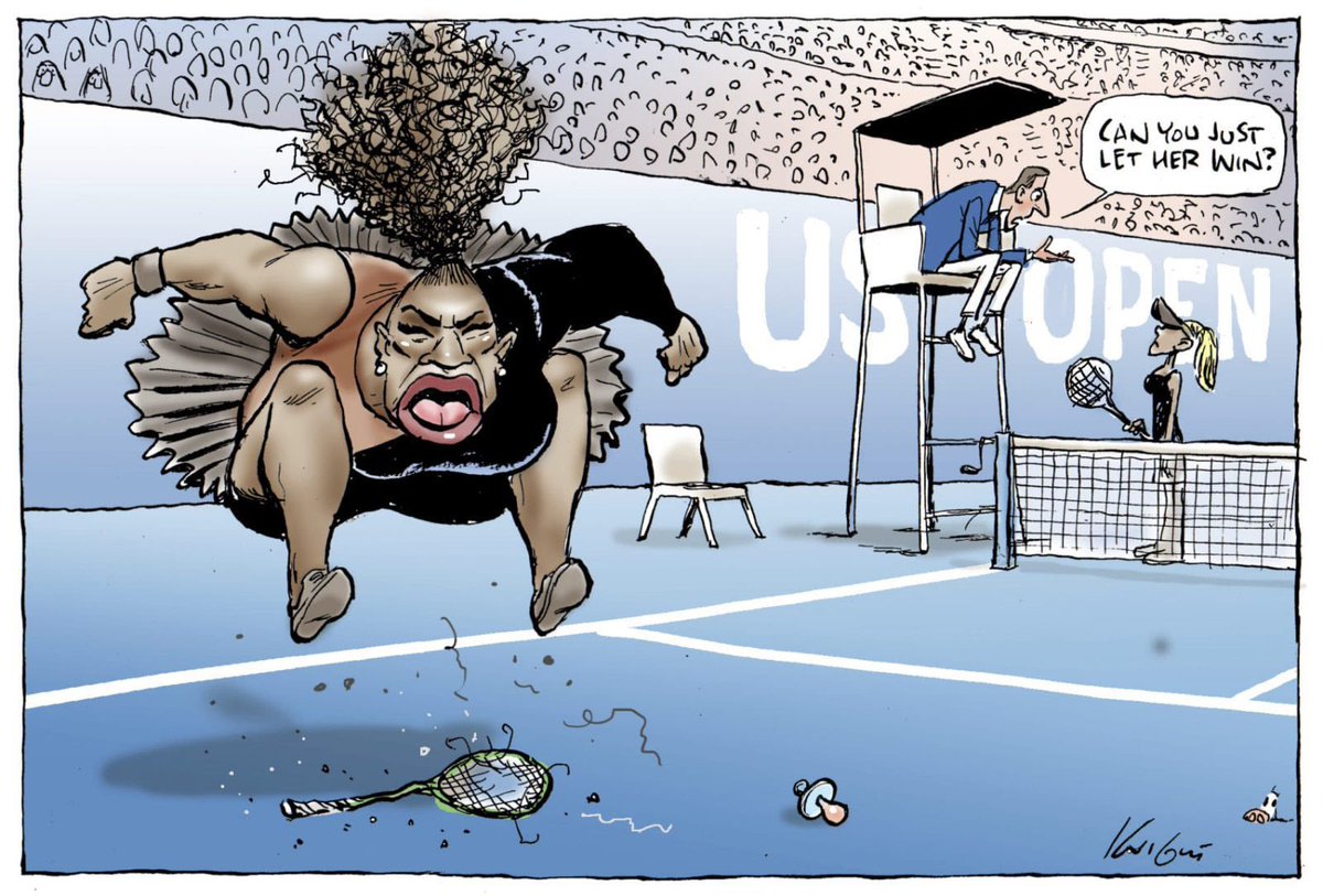 SoularBrand's tweet photo. @SpaceProgKid To say Black Men were the ones saying Serena looked like a man is crazy… her poster was hanging in almost every barbershop along with Halle Berry. Yt were the ones testing her for male hormones 5x a year and posting crazy ass articles. Those few outlier isn’t the majority for us https://t.co/JZNNcDoz0e