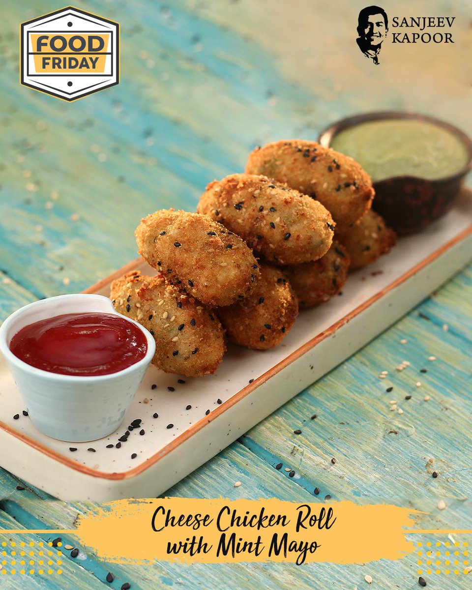 SanjeevKapoor's tweet photo. The weekend is here and it's time for some delicious #PartySnacks. Check out this recipe now! 
Recipe link: https://t.co/WvTMAulOTn 
#FoodFriday #Chicken #Roll https://t.co/SRjfjNhpss