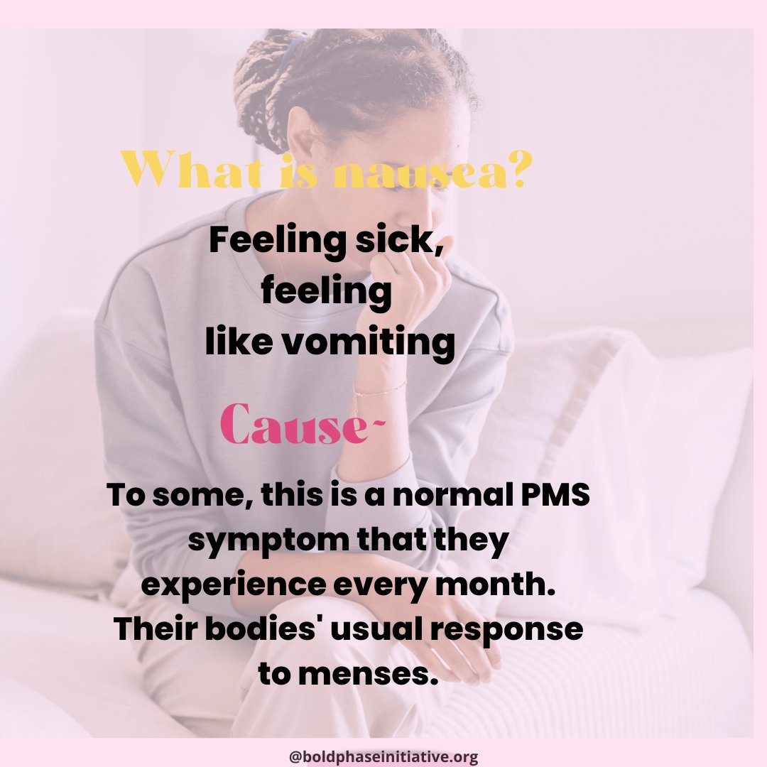 theboldphase's tweet photo. #periodproblems come with some complications such as #nausea which can be quite uncomfortable! It's there.. it's not there! 🤷♀️
Do you get #periodnausea ? How do you manage it👇 Help a sis!
#theboldphase #theboldphaseinitiative #towardsaperiodpositivecommunity #iamperiodpositive https://t.co/V6iIKVaf7b
