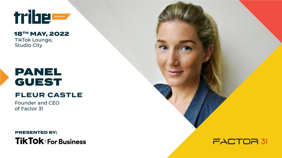 Tribe__Global's tweet photo. Donโt miss Fleur Castle, Founder and CEO of boutique sports and entertainment agency #Factor31, as a guest panellist at #TribeOpen 2022!๐ฃ
๐
2pm | May 18th 2022
With limited spaces available, get your free ticket now!
https://t.co/sxOS0Oy1Ds
#storytelling #business #marketing https://t.co/24f4LGlr3k