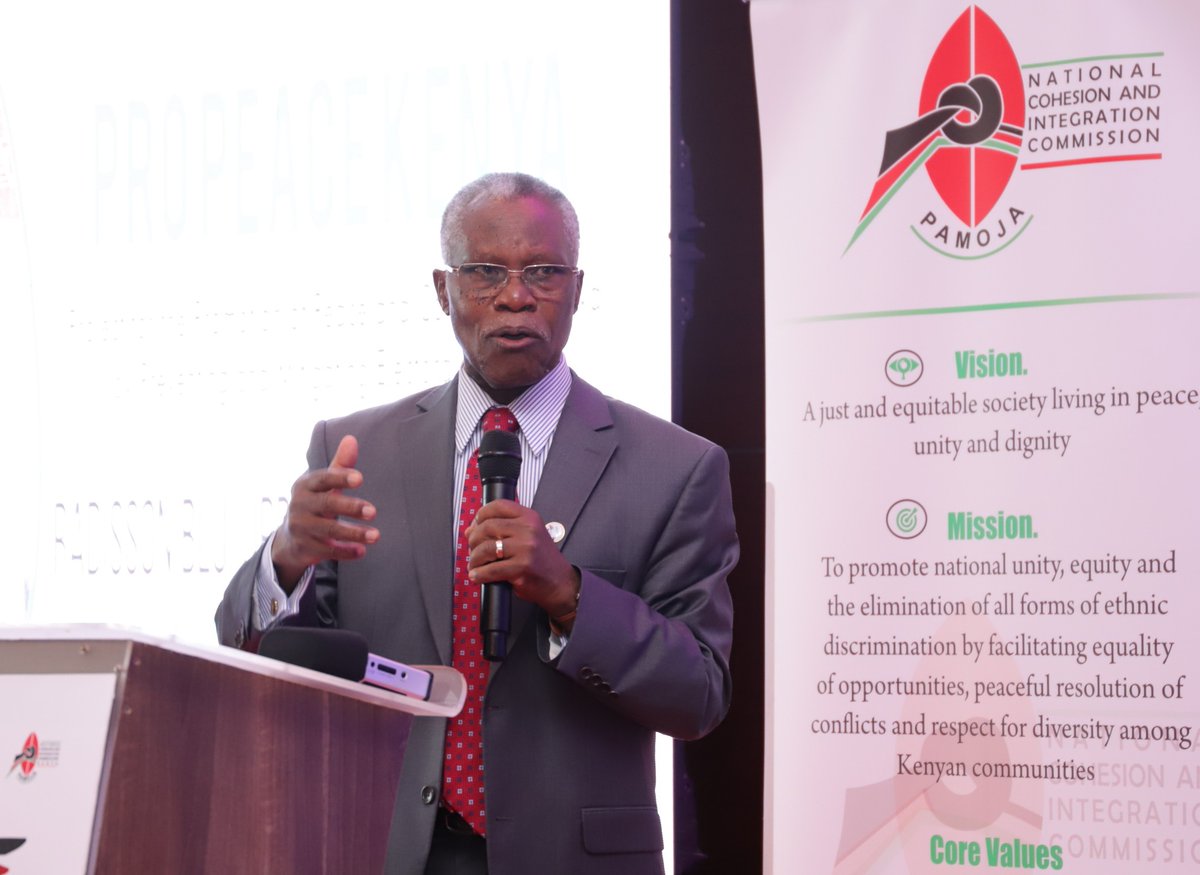 NCIC_Kenya's tweet image. "The partnership between @ECESeu and the @NCIC_Kenya is born out of the realization that no one institution can guarantee the peace and prosperity of our people without seeking partnerships and synergies." #NCIC Chair Rev Dr Samuel Kobia. #ElectionsBilaNoma #ProPeaceKenya