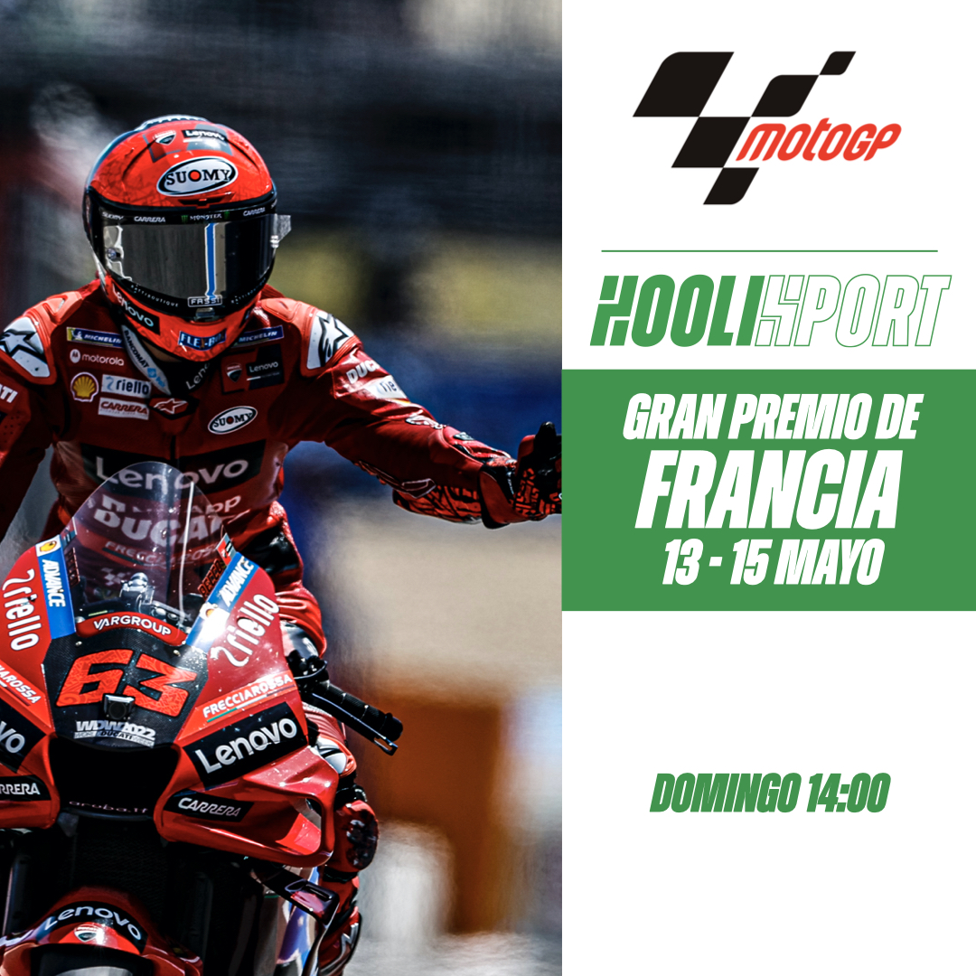 Hoolisport's tweet photo. 🏁 MotoGP + Moto2 + Moto3 + MotoE
📍Le Mans
🗓️VIE 13 - DOM 15

Horarios de todas las sesiones en https://t.co/fv1elSQJ2L

#MotoGP #Moto2 #Moto3 #MotoE #FrenchGP #LeMans https://t.co/uMocqACycC