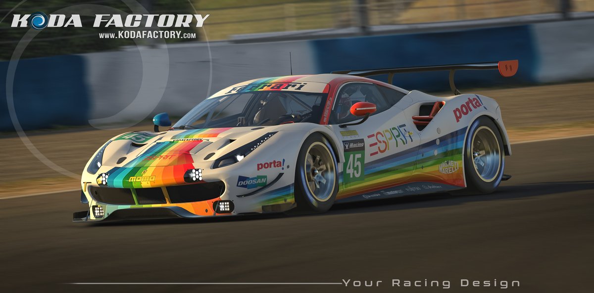 One of the 100+ currently available skins on Patreon:  patreon.com/kodafactory  #iRacing #rFactor2 #ACC #kodafactory #kodasimracingdesign