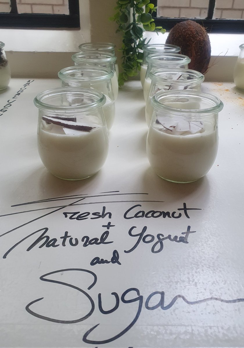 HoweChoir's tweet image. Yogurt station.