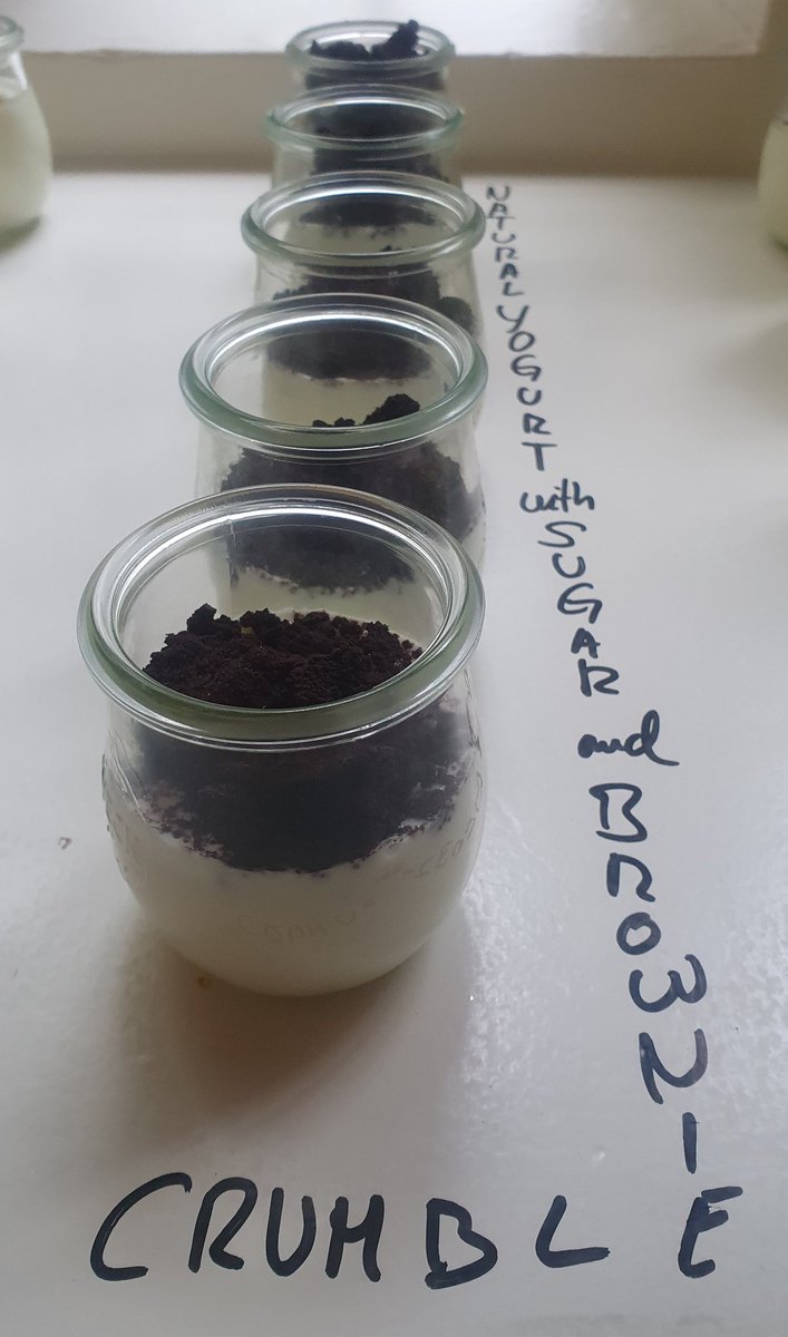 HoweChoir's tweet image. Yogurt station.