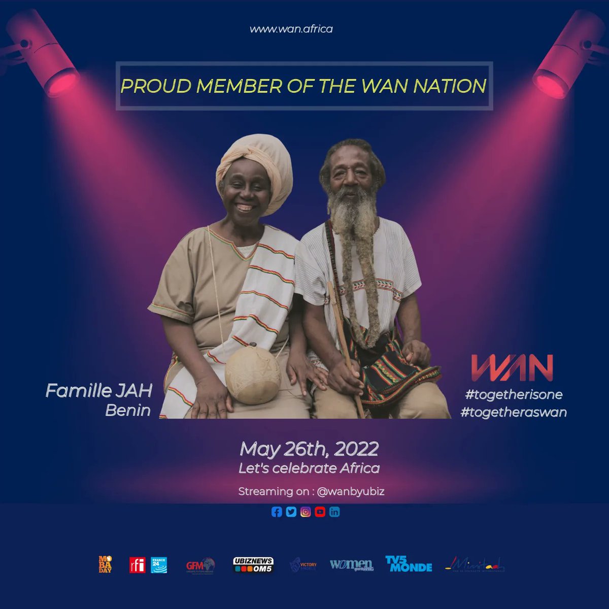 WANbyUbiz's tweet photo. Thanks to @TJFofficiel, Famille Jah, Ras Kalif and @jahbaba1. Jah Rastafarai's spirit comes together as wan !!
Let’s join us for the wan show 2022✌🏾✌️

#iamwan #togetherisone #togetheraswan #africa #event #wanbyubiz #rasta #JoinUs https://t.co/BqiMqCOQan