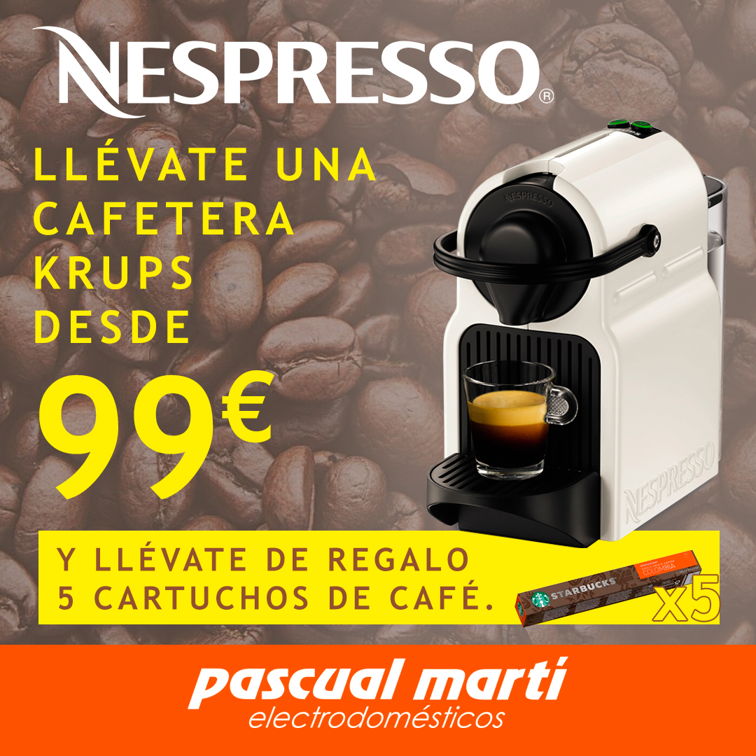 Pascual Martí on Twitter: "¿Eres cafetero/a? ¡SÚPER PROMO! ➡️ Cafetera Krups a un PRECIAZO + 5 cartuchos de café de regalo ¡Corre! 🏃🏼‍♀️ https://t.co/efo2MOY91p https://t.co/9157G7BNWW" / Twitter