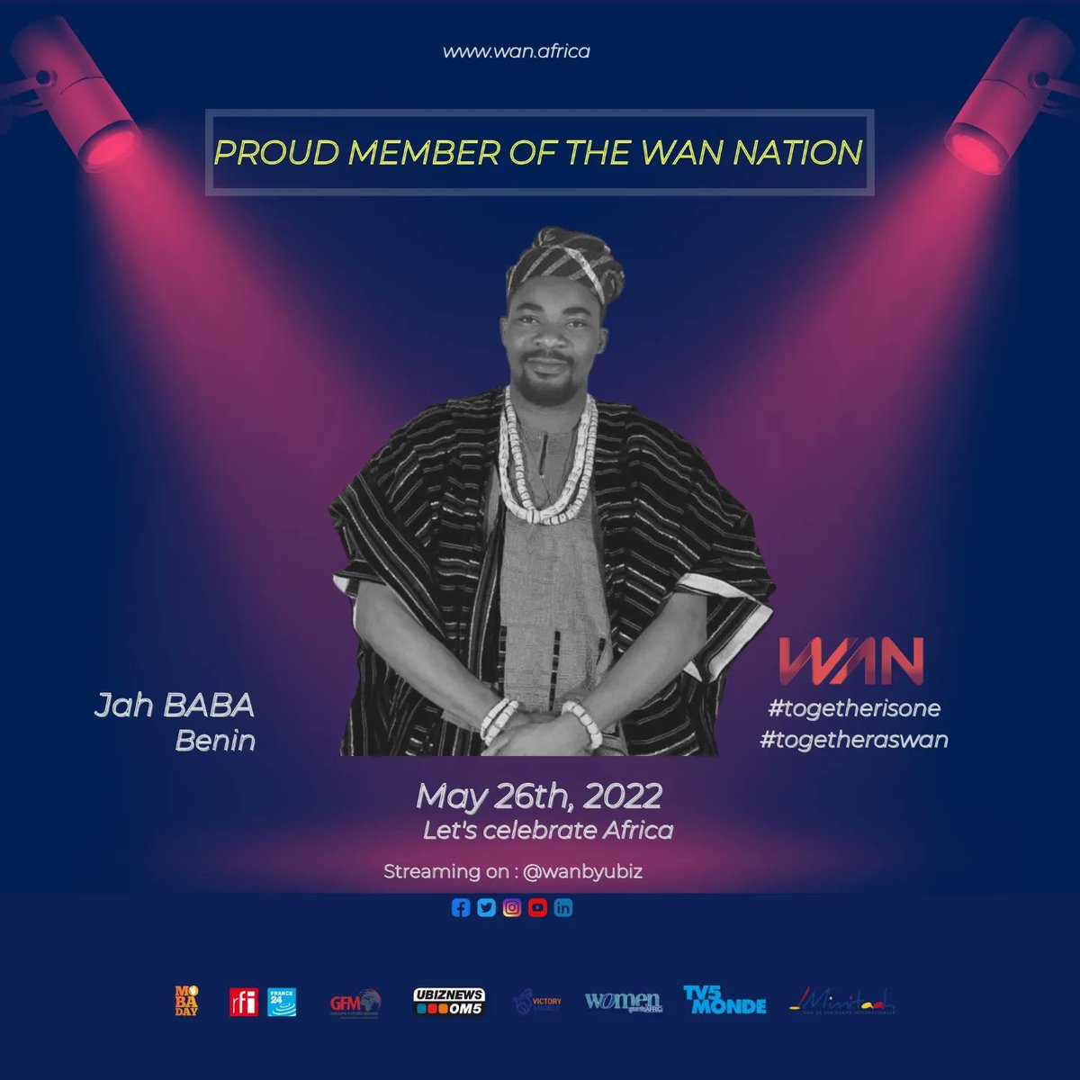 WANbyUbiz's tweet photo. Thanks to @TJFofficiel, Famille Jah, Ras Kalif and @jahbaba1. Jah Rastafarai's spirit comes together as wan !!
Let’s join us for the wan show 2022✌🏾✌️

#iamwan #togetherisone #togetheraswan #africa #event #wanbyubiz #rasta #JoinUs https://t.co/BqiMqCOQan