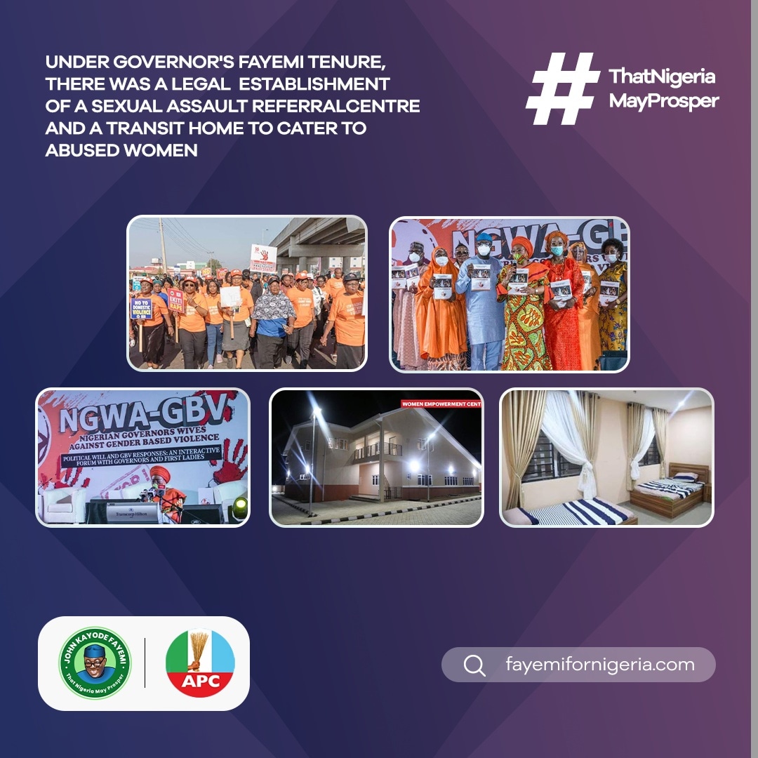 fayemifor9ja's tweet photo. Gender and Inclusion - In Nigeria, Ekiti State has the most robust legal and policy frameworks for the promotion of Gender Equality and Women's rights. Under Governor's Fayemi tenure, there was a legal  establishment of a Sexual Assault Referral Centre and a https://t.co/Zl1NPeXaeY