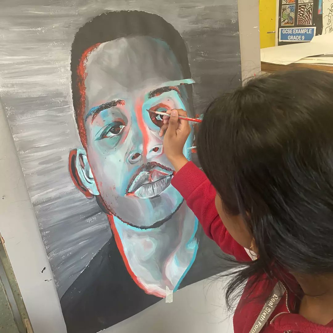art_beal's tweet photo. We wanted to share a work-in-progress snapshot of some pieces from the year 12 progression exam. They're focussing on portrait painting in monochrome 🌟🌟🌟 #bealhigh #bealhighschool #year12 #artdepartment #art #portrait #portraiture #monochrome #artinschools #artalevel https://t.co/uP2fU2fWzs