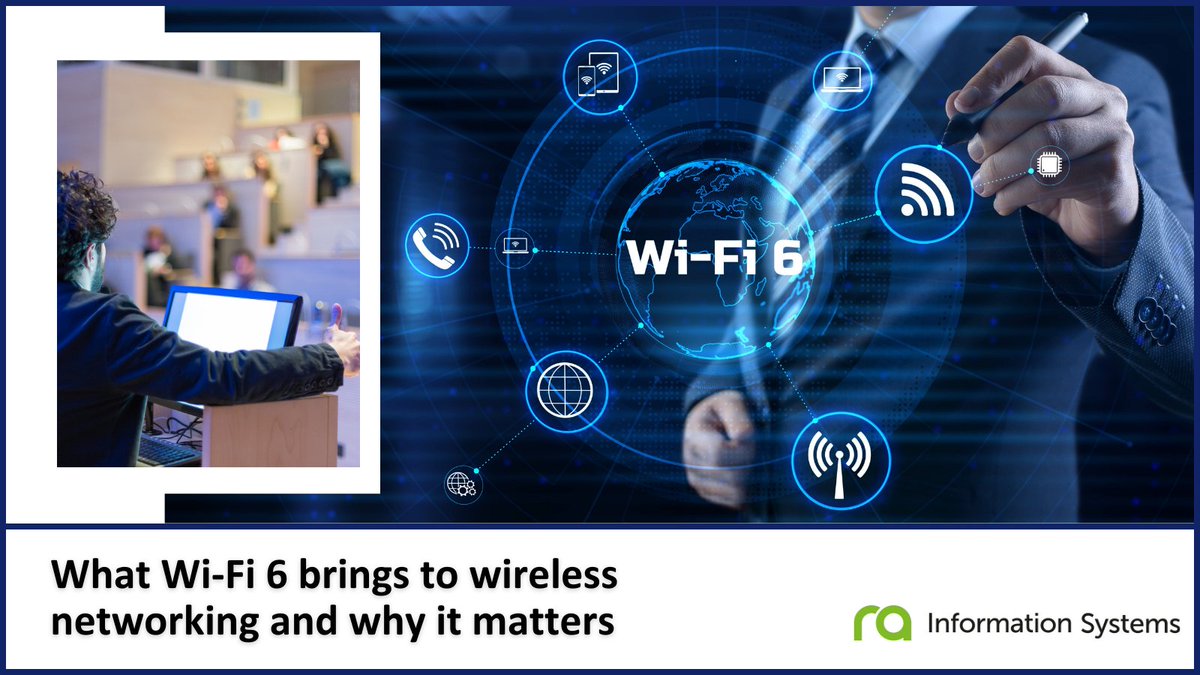 rainfosystems's tweet image. Is your business using bandwidth hungry #technology, IoT devices &amp;amp; applications? Read our latest post where we summarised key reasons why you should consider upgrading to #wifi6. ra-is.co.uk/what-wifi6-bri…  #flexibleworkspace  #servicedoffices #connectivity #wireless #wifisecurity