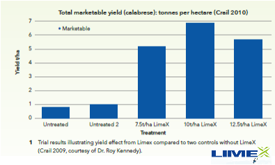 LimeX is shown to be a quick and efficient method of controlling clubroot, with dramatic positive impacts on yields across a range of application rates! #agriculture #farming