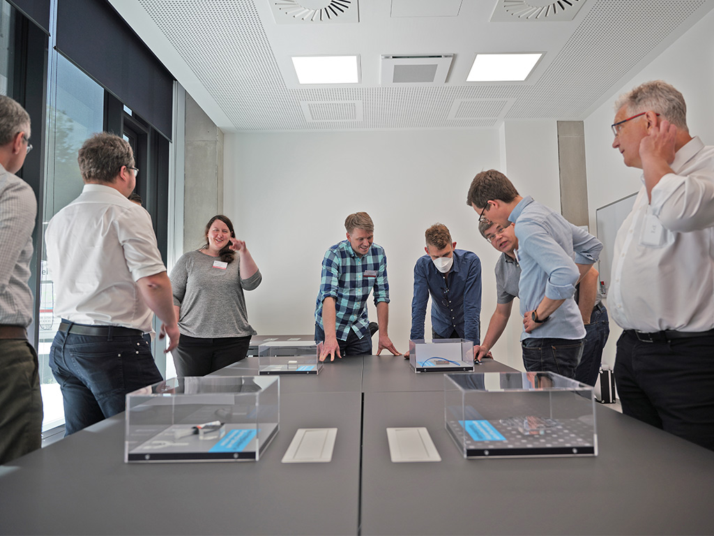 NanoscribeGmbH's tweet photo. What a pleasure to host the @EPICassoc Meeting for introducing our high-precision #AM technologies. With our Two-Photon Grayscale Lithography #2GL, we advance prototyping and mastering & replication to scale up microoptics fabrication. Discover Quantum X: https://t.co/ERkCkwPFPq https://t.co/vdU8QTKnJ9