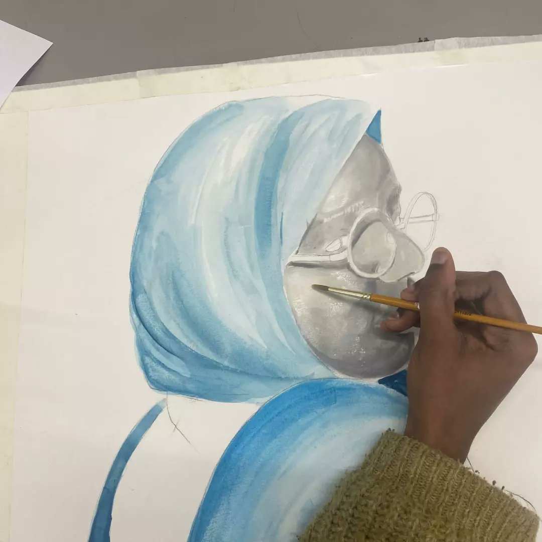 art_beal's tweet photo. We wanted to share a work-in-progress snapshot of some pieces from the year 12 progression exam. They're focussing on portrait painting in monochrome 🌟🌟🌟 #bealhigh #bealhighschool #year12 #artdepartment #art #portrait #portraiture #monochrome #artinschools #artalevel https://t.co/uP2fU2fWzs