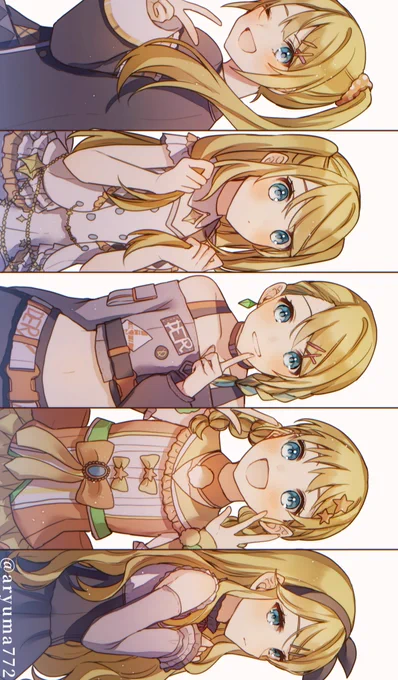 #prsk_FA 
セカイリンちゃんで妄想髪型 