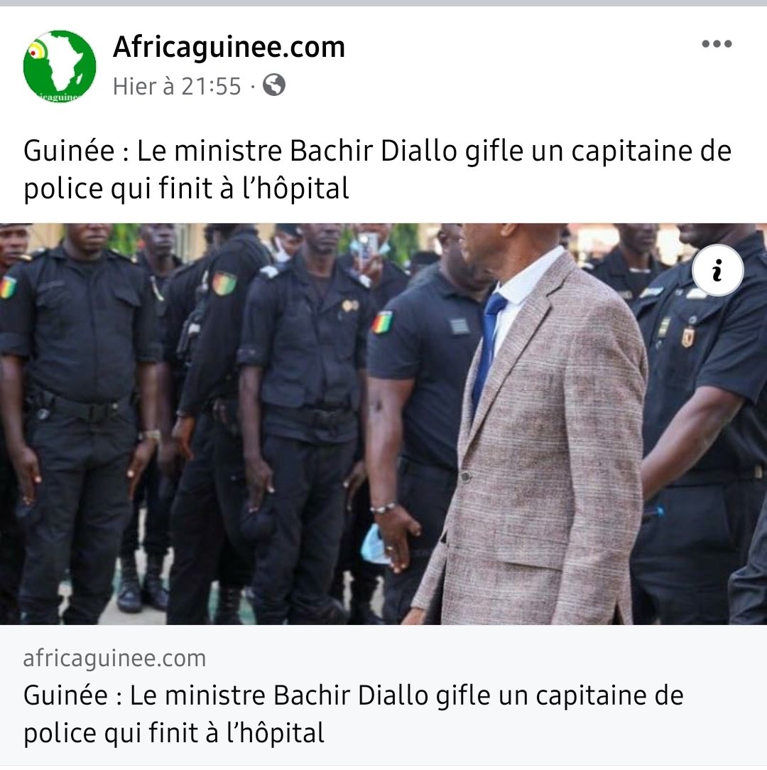 224comedie's tweet photo. Si celui qui est chargé de la sécurité du pays gifle ses éléments, Où allons nous 🚶‍♂️😳😲🤷‍♂️ 
#Guinee #drole #Security https://t.co/XZwFK00ykR