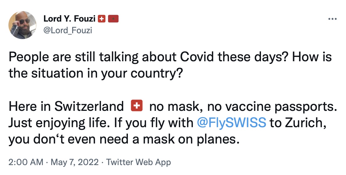 MgWalser's tweet photo. @tripperhead @FlySWISS @hkairport Well, go figure https://t.co/ZlbzUuOQ5x