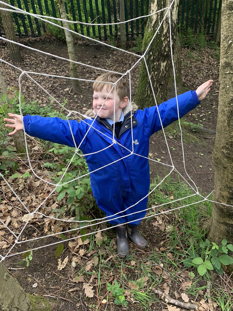 fletcher_fs's tweet photo. @wild_bank foundation stage are loving getting busy making spider webs in the forest this morning. @TrustVictorious https://t.co/iOnzUemBUT