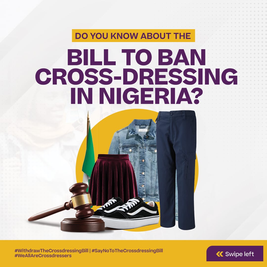 BasseyAdek's tweet photo. #OneNigeria #Nigeria Should we just fold our hands and keep quite and allow our leaders pass such a bill?
Where is our freedom even in dressing?
This should stop!
#withdrawtheCrossdresserbill
#Saynotocrossdressingbill 
@ThatGirlTinuke #activist https://t.co/oUsc72Ms7b