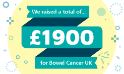 alphalabs's tweet photo. We are delighted to announce that through the commitment of the @alphalabs team who took part in #stepupfor30 April Activity Challenge for #BowelCancerAwarenessMonth, we have submitted a donation of £1900 to @bowelcanceruk https://t.co/7n1ubbxSPR