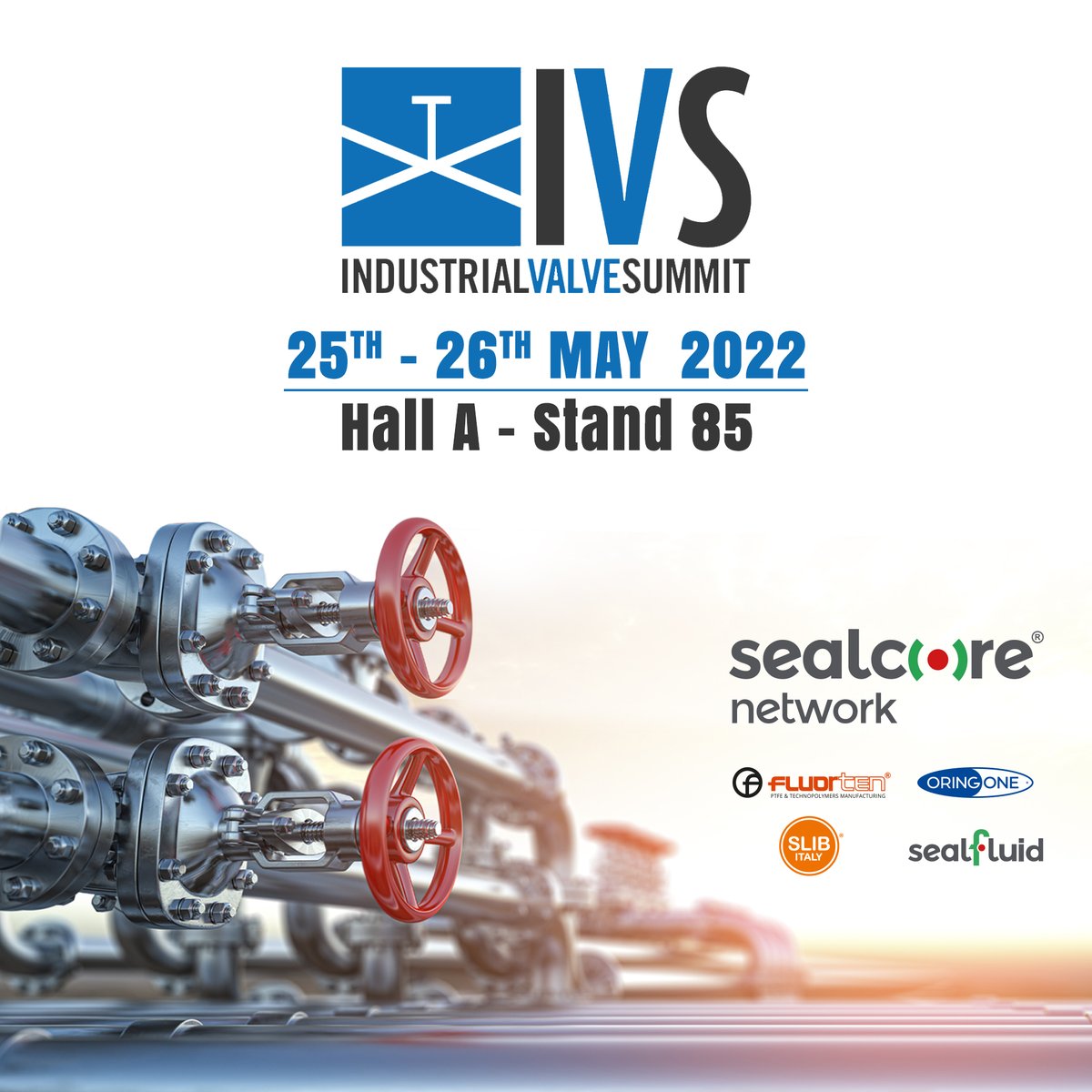 SealcoreNetwork's tweet photo. 𝗦𝗘𝗘 𝗬𝗢𝗨 𝗔𝗧 @IVSBergamo 
Meet us at Hall A - Stand 85
#sealcorenetwork #HighPerformanceHeart #ThinkBig #ThinkSealing #AgileSealing #HydraulicSeals #Thoughseals #sealingsolutions #IVS #IVS2022 #valve #flow #oilandgas #oil #gas #gnl #gaspipe #pipeline #pipeseal https://t.co/wSR2Bz53fa