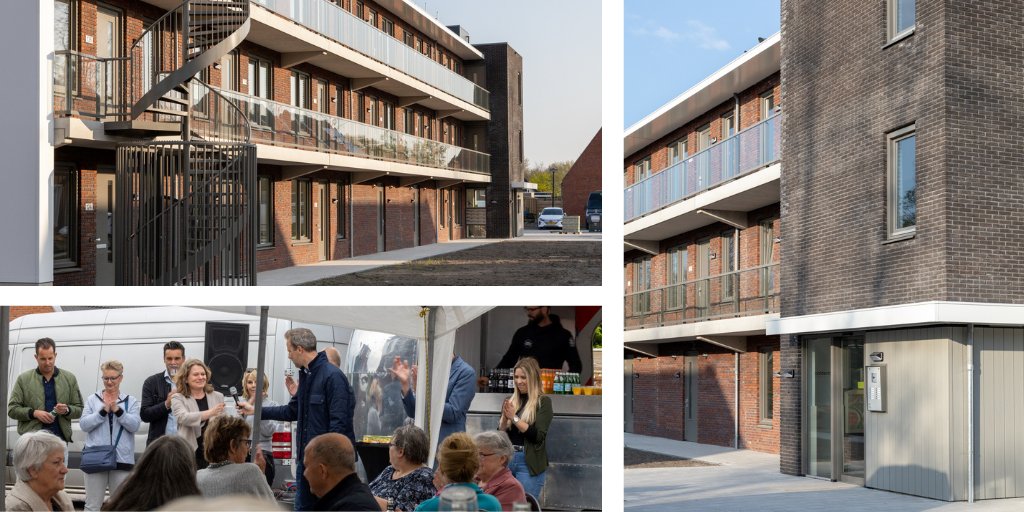 Feest aan het Gerard Douplantsoen! Hier vierden wij samen met de nieuwe bewoners, de buurt, de gemeente en woningcorporatie WoonWaard de oplevering van 16 sociale huurappartementen. Benieuwd hoe de appartementen eruit zien? sowo.kr/SP2Rcl3b