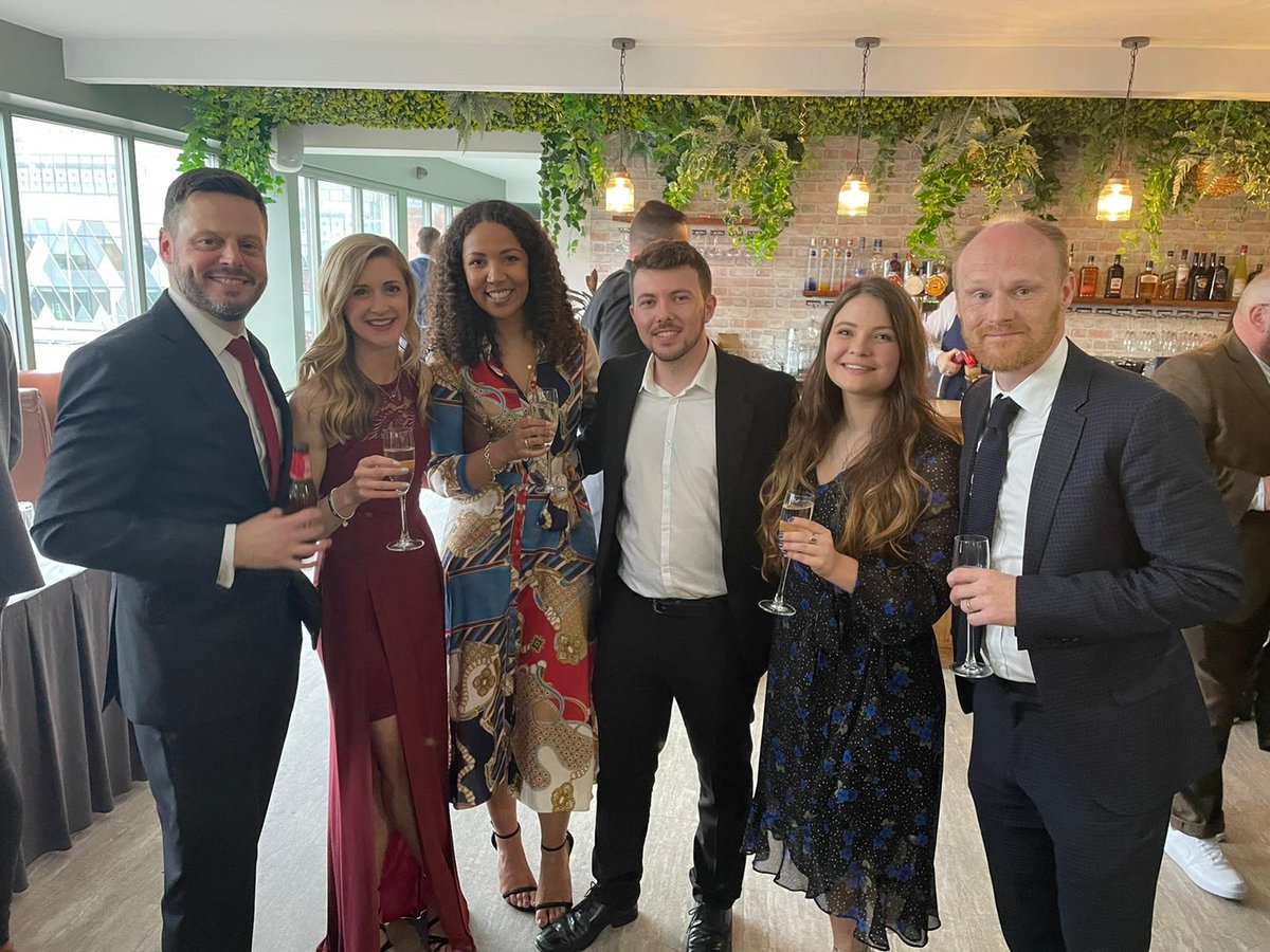 AberfieldPR's tweet photo. A fantastic night at the @therealprmoment awards last night! 

Scooping the gold for Best Low Budget Campaign in recognition of our work with @Theakston1827 and @YorkshireProse was the icing on the cake 🤩🥂 https://t.co/R6QX0EZKgJ