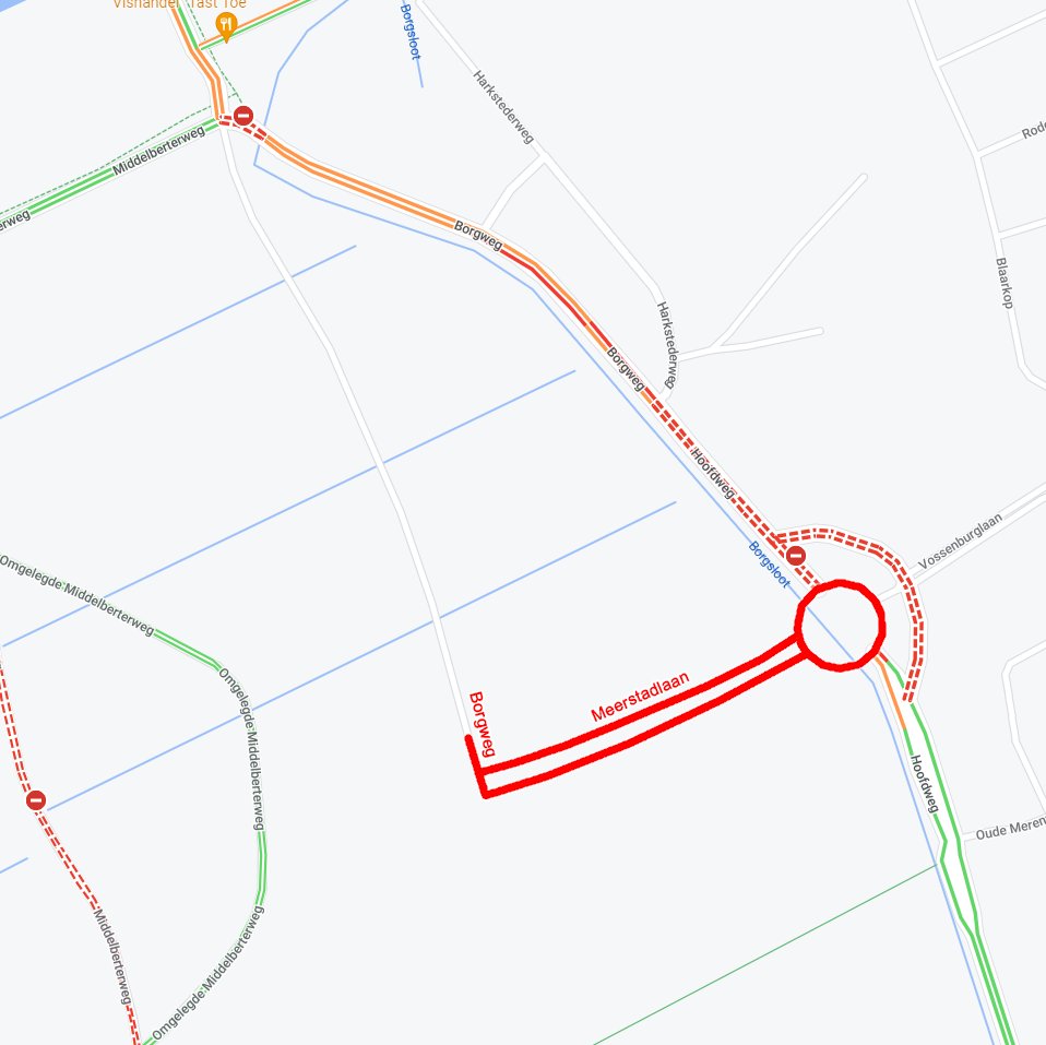 Geotag_all's tweet photo. @googlemaps @GMapsPlatform @LocalyseMaps Waar blijft de update met de nieuwe wegen en rotonde bij Meerstad? Meerstad is volgens GoogleMaps nu enkel via een hele omweg te bereiken! @gem_groningen #Groningen #Meerstad #BureauMeerstad https://t.co/0CNz8qF2uc