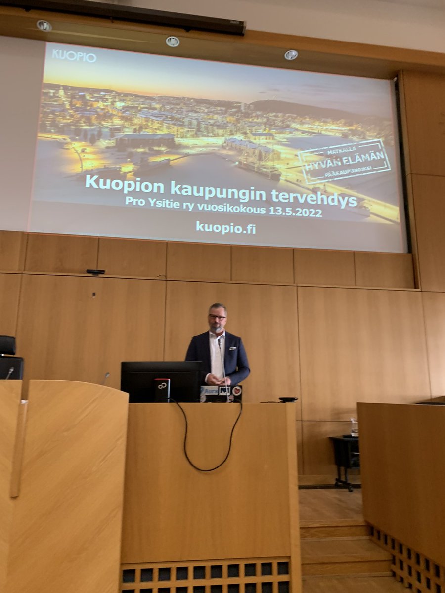Pro Ysitien vuosikokouksessa puhumassa myös Kuopion apulaiskaupunginjohtaja Jari Kyllönen 
#vt9 #kuopio