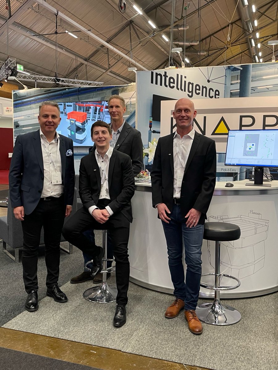 KNAPP_AG_de's tweet image. This week our colleagues from KNAPP Nordics are at the fair Elmia Automation in Sweden. They are showing the endless possibilities in transport solutions with autonomous mobile robots and present the Open Shuttle portfolio. #makingcomplexitysimple #amr #openshuttle #elmia