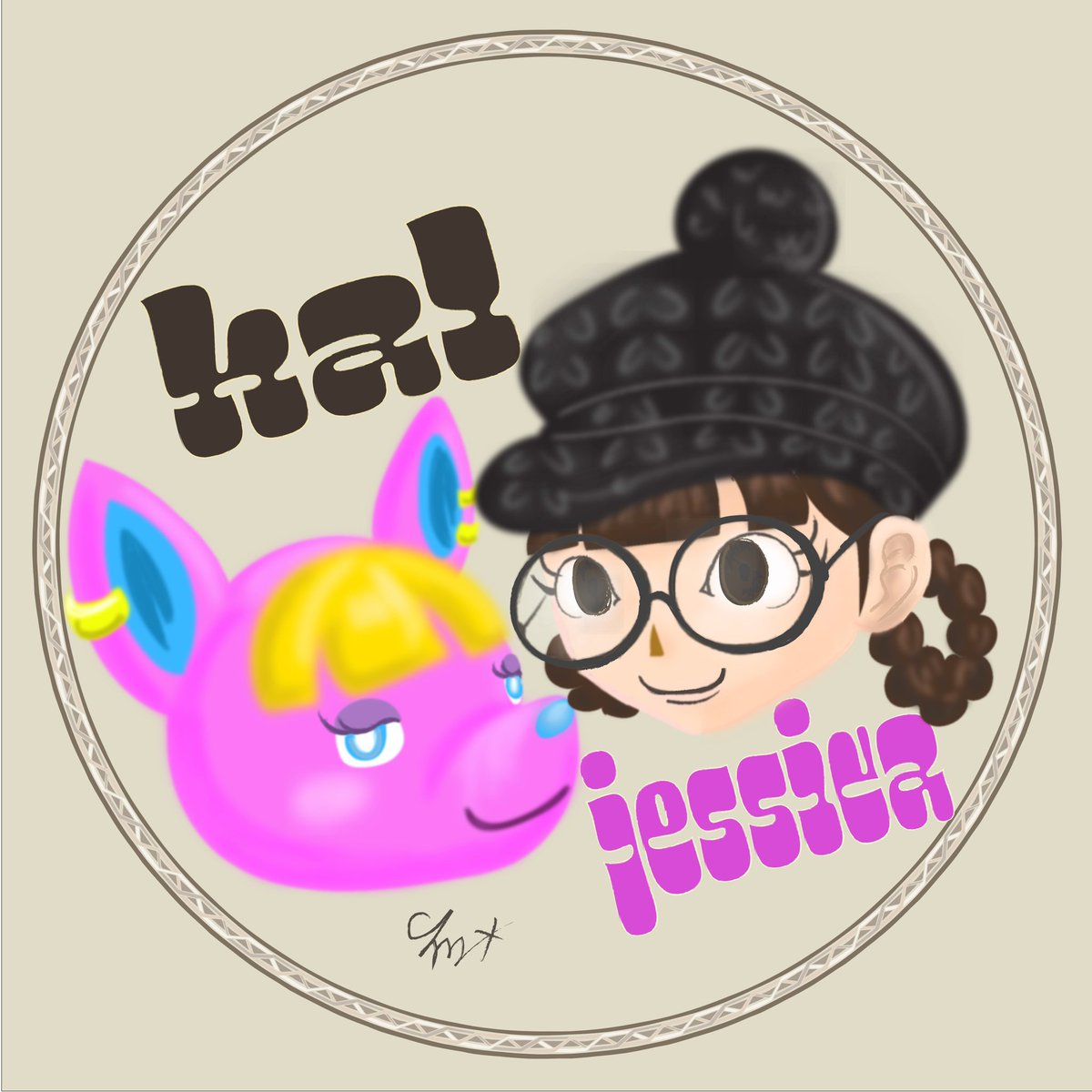 チャムちゃん（<a href="/Cham_786/">𝘾𝙝𝙖𝙢*(ꆧ.̮ꈿ)ෆෆ</a> ）のイラスト練習に使ってもらいました🥺✨

乗せきれないくらいのたくさんの絵柄を使い分けて色んなはるを表現してくれて感激☺️👍

ほんとにありがとね〜🍀