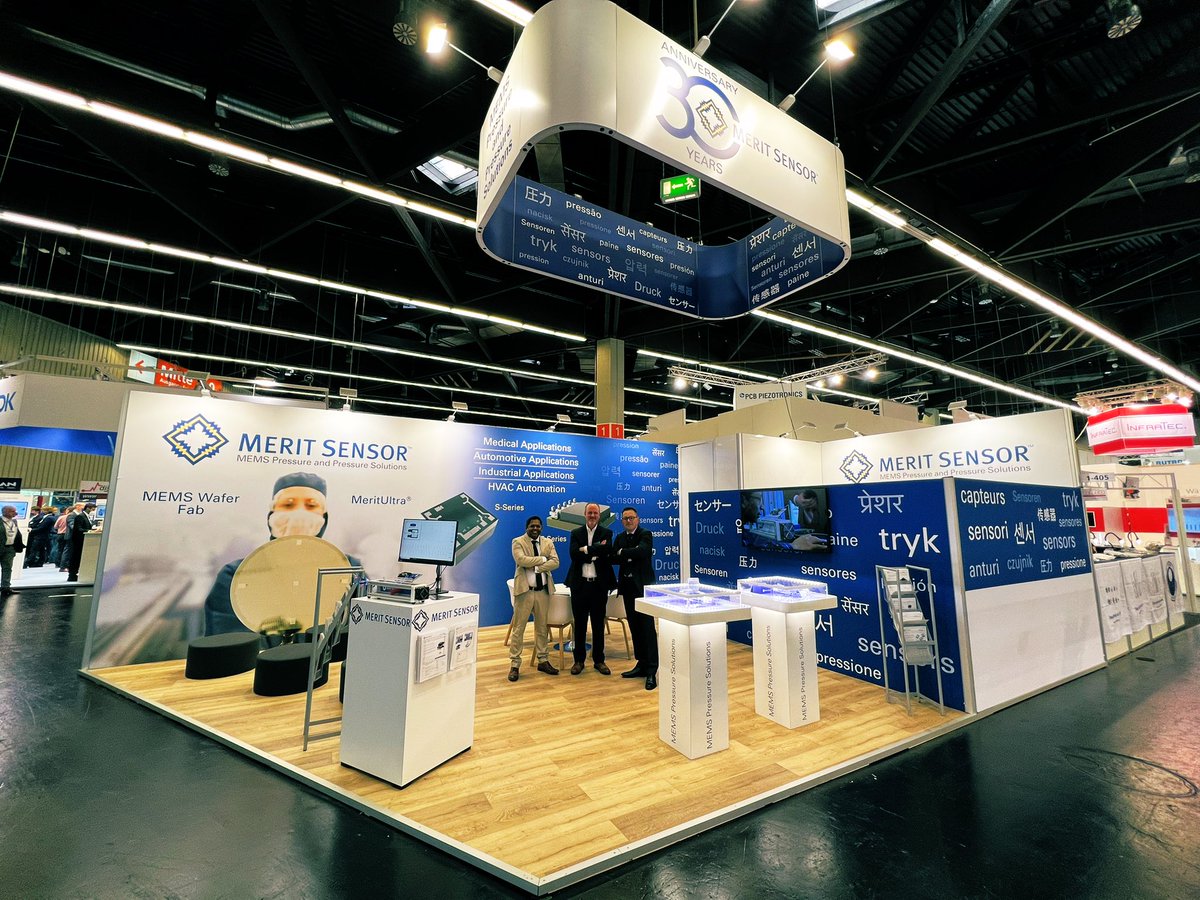 MeritSensor's tweet image. Thanks to all our customers (and potential customers) for stopping by our booth @sensorplustest. It was nice to have face to face meetings again! #meritsensor #sensortest #Nuremberg #sensorplustest2022