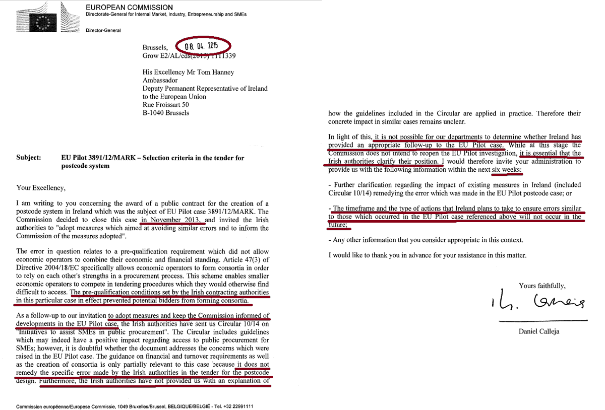 loc8code's tweet image. 9)All this is important as #Loc8Code was blocked from participation from the Postcode Procurement Process because it was claimed An Post could not use #Loc8Code &amp;amp; now is not using what was designed by &amp;amp; for it under the Eircode #FIASCODE