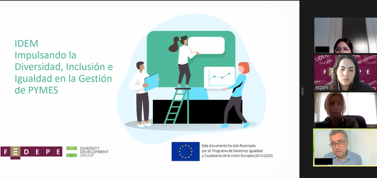 MujeresFedepe's tweet photo. 👥¡Nuevos talleres de #ProyectoIDEM!👥
💪🏻Nuevas #pymes se incorporan para aumentar mejorar en #inclusión #diversidad #igualdad en las #empresas
👉🏻Plazas vacantes para la próxima semana 👇🏻https://t.co/dYt9LLVB47
#gratuito #online @ComisionEuropea https://t.co/W5m4OYk0mv