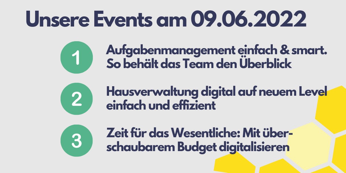 humbeeDE's tweet photo. Am 9.6. finden diese kostenlosen Online Meetings statt. 
Eine Übersicht und direkte Anmeldemöglichkeit hier: 
https://t.co/H1tJV78kIV

#humbee #digitaletransformation #prozessoptimierung https://t.co/T6qRlsS3Xz