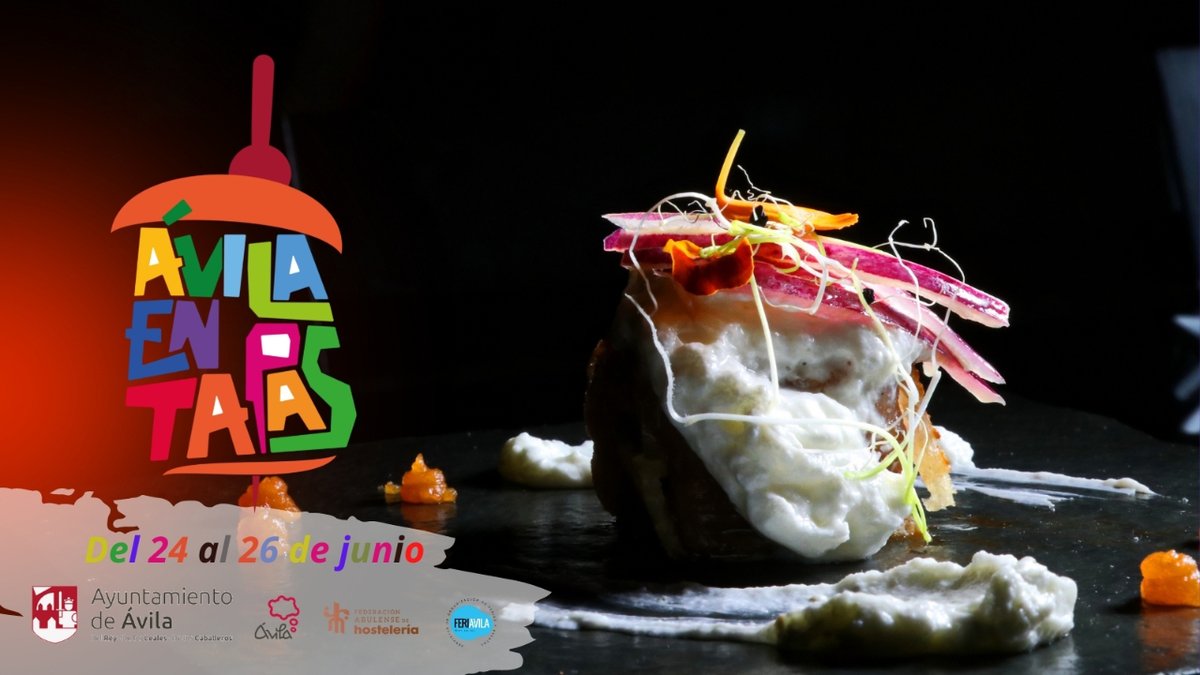 GourmetAbulense's tweet photo. Vuelve la cita gastronómica por excelencia en #Ávila.
Apunta ✍️ en tu agenda 🗓:
@AvilaenTapas , Del 24 al 26 de junio disfruta de lo mejor de la cocina en miniatura abulense.
#DeTapas #TapasGratis #ávilaentapas https://t.co/spkZ395wgW