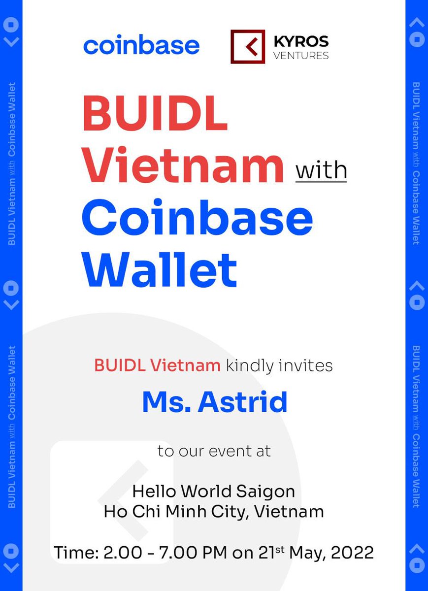AstridnDAG's tweet photo. Lets meet and see the @coinbase vibe! 

@KardiaChain $KAI https://t.co/EacIaSBPtu