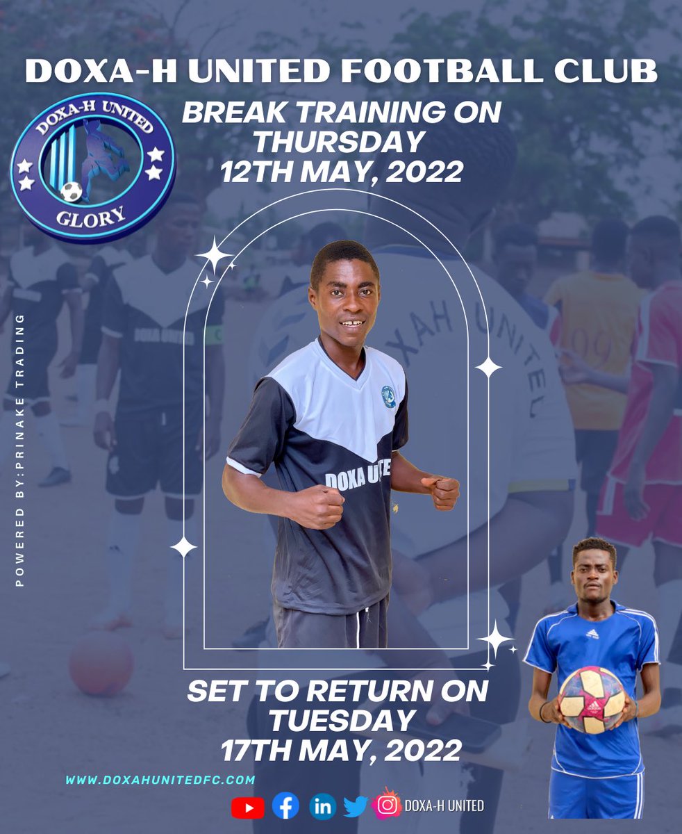 DoxahUnitedFC's tweet photo. TRAINING BREAK 🏋🏾♂️
⭐️⭐️
All Work and No Play, Makes Jack a Dull Boy, ready to come back on Tuesday…
💬 #DOXA , #GLORY
#Soccer #Division #GFA #League #Value #Moral #Ghanafootball #DHUFC #AnDFa #FirstRound #TrainingBreak #GhanaFootball #Consistency https://t.co/eCKOHSQrr6