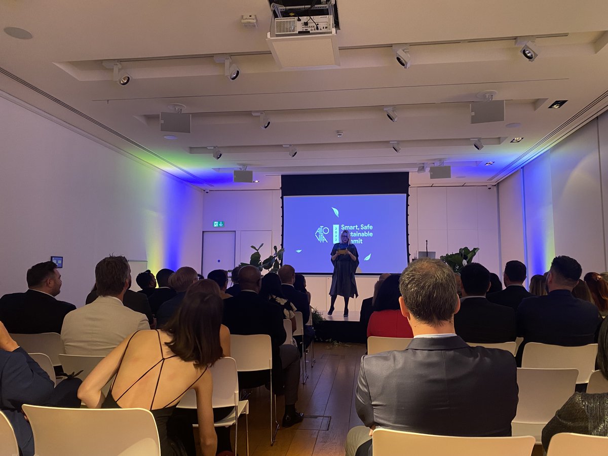 TheCommsCo's tweet photo. Fantastic evening at @AltovitaHomes's Smart, Safe, Sustainable #AltoSummit. It was great to be a part of the preparations for the event! Highlights included a speech from @JulietKinsman, Sustainability Editor at @cntraveller &amp; the unveiling of new #SustainablePractice features. https://t.co/N30fCSOs16