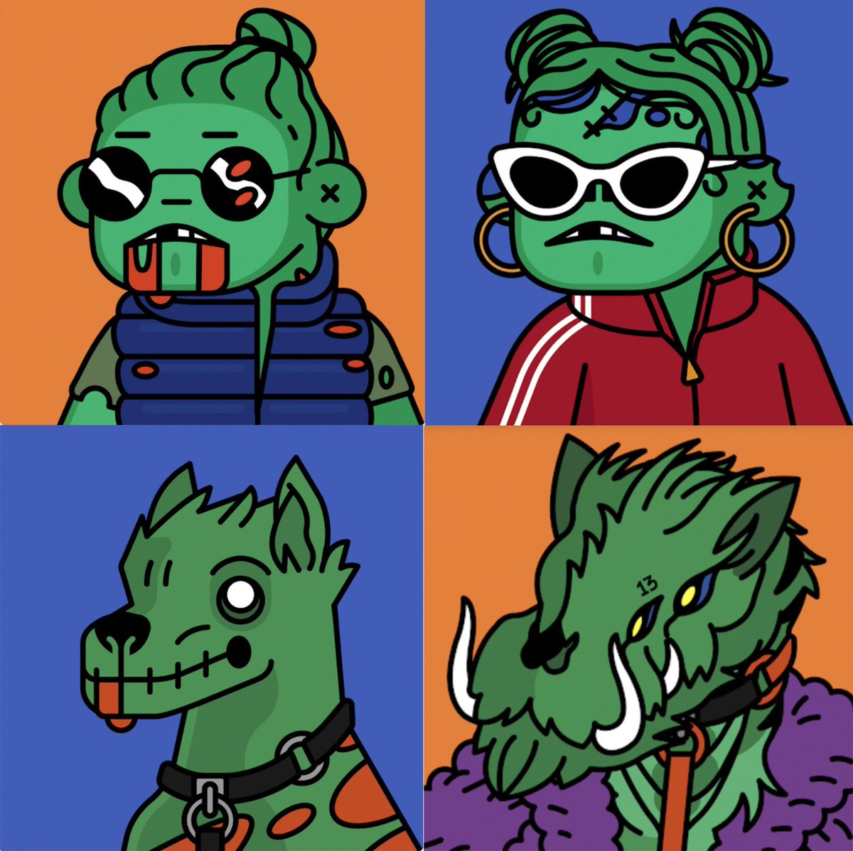 juliazee_'s tweet photo. @Deadfellaz Our Dead Frenz family is so harmonious 💙🧡💙 🧡@ftrkid https://t.co/HQEyc2raXV