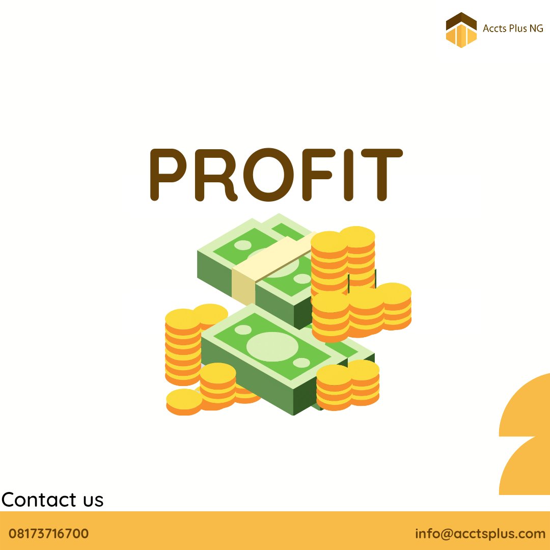 acctsplus_ng's tweet photo. Profit is the income remaining after settling all expenses. Are you recording profits or losses in your business? https://t.co/XISh5Up3zS