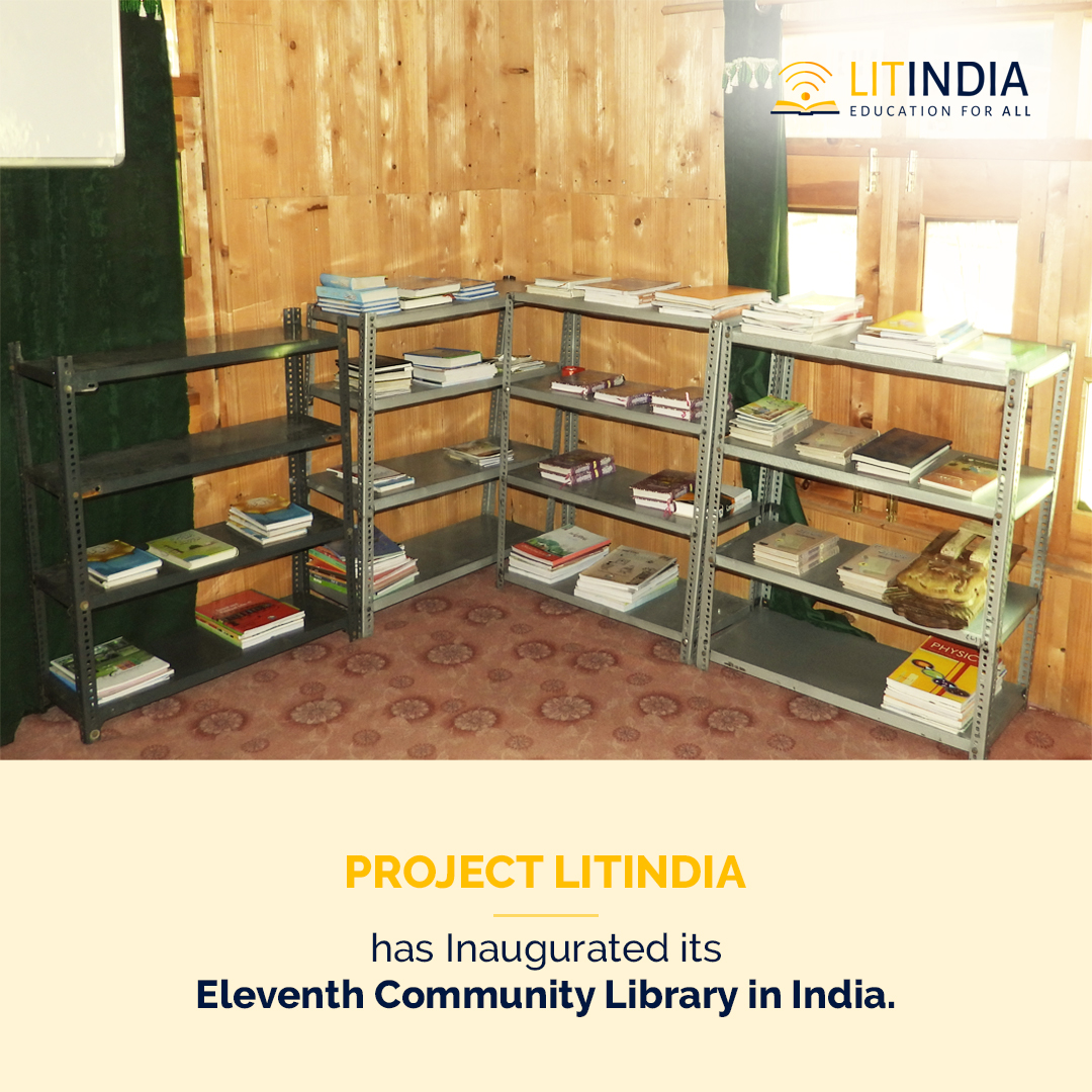 ProjectLitindia's tweet photo. In the Machhal sector of J &amp; K's Kupwara district, Project Litindia, with the support of the Indian Army, inaugurated its 11th community library. This #library is the only library in the #Machhal sector of Jammu and Kashmir.

#ProjectLitindia #JammuandKashmir #Kupwaradistrict https://t.co/dSlIkQD9Lr